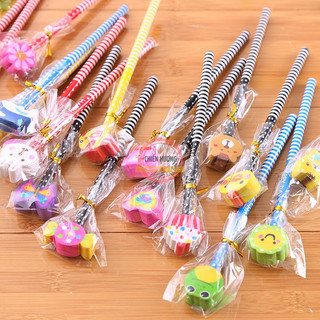Combo 10 Bút Chì Đầu Tẩy Hình Cute