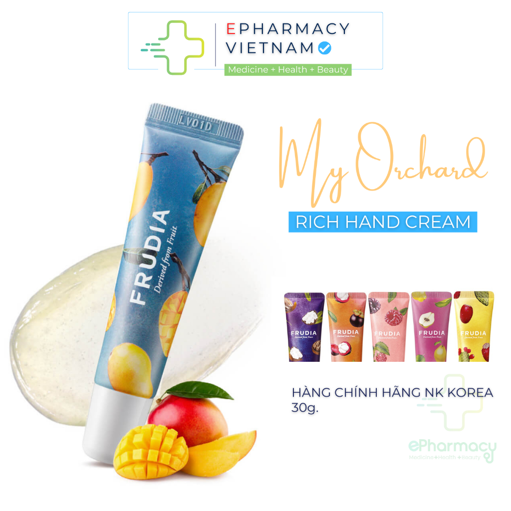 Kem Dưỡng Da Tay Frudia chiết xuất từ trái cây - Frudia My Orchard Rich Handcream 30g