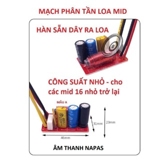 MẠCH PHÂN TẦN LOA MID CHO THÙNG LOA NHỎ M113 - PHÂN TẦN LOA TRUNG