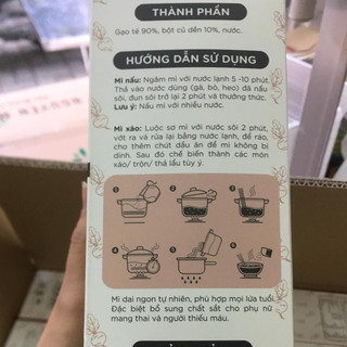 [Nguyên Minh] Bún gạo lứt củ dền (mì gạo lức củ dền) ăn kiêng eat clean
