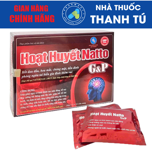 HOẠT HUYẾT NATTO GP_ Hỗ trợ hết đau đầu hoa mắt chóng mặt phòng ngừa tai biến