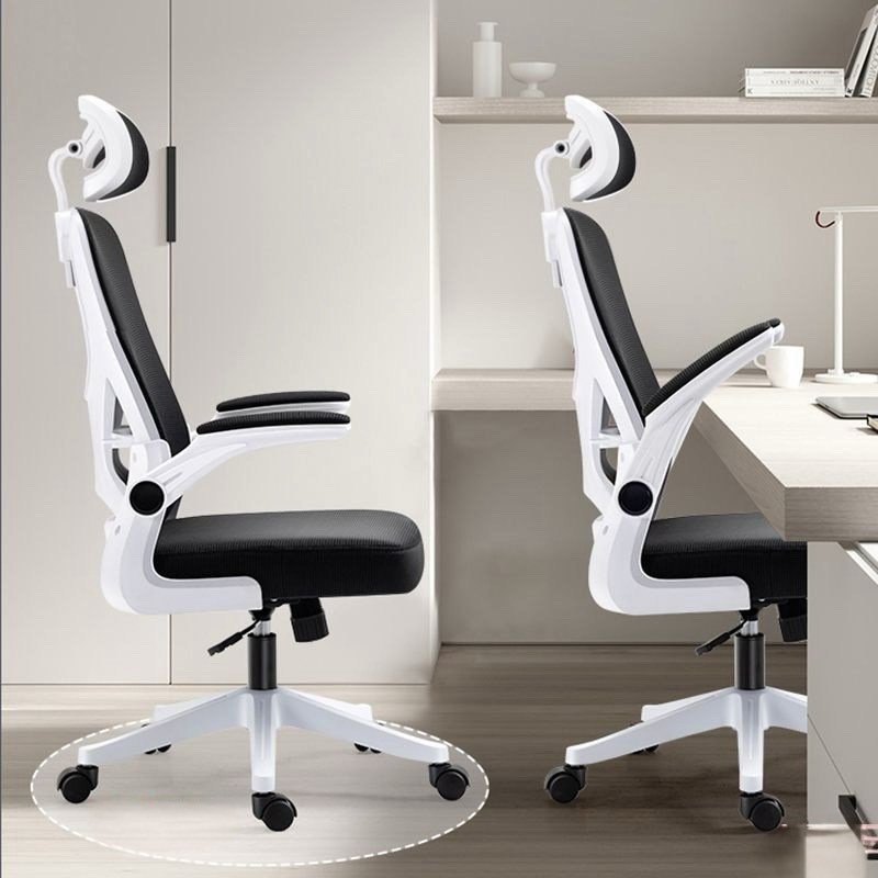 Ghế Xoay Công Thái Học {PTS}, Xoay 360 độ, Tay Ghế Có Đệm Vải, Lưng Ghế Thiết Kế Công Thái Học Bảo Vệ Cột Sống | BigBuy360 - bigbuy360.vn