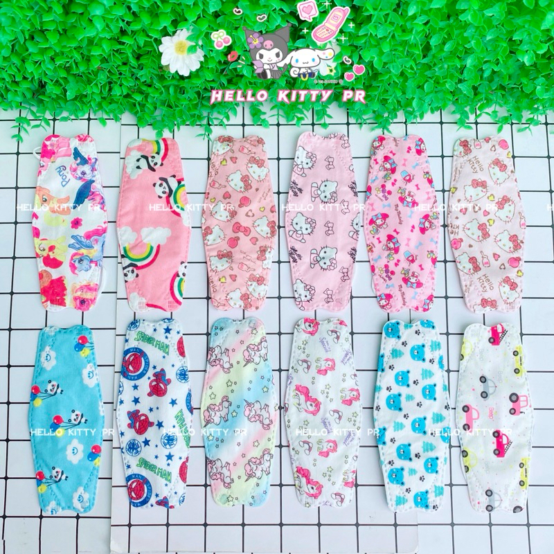 Khẩu trang y tế trẻ em Hello Kitty Doremon Doraemon