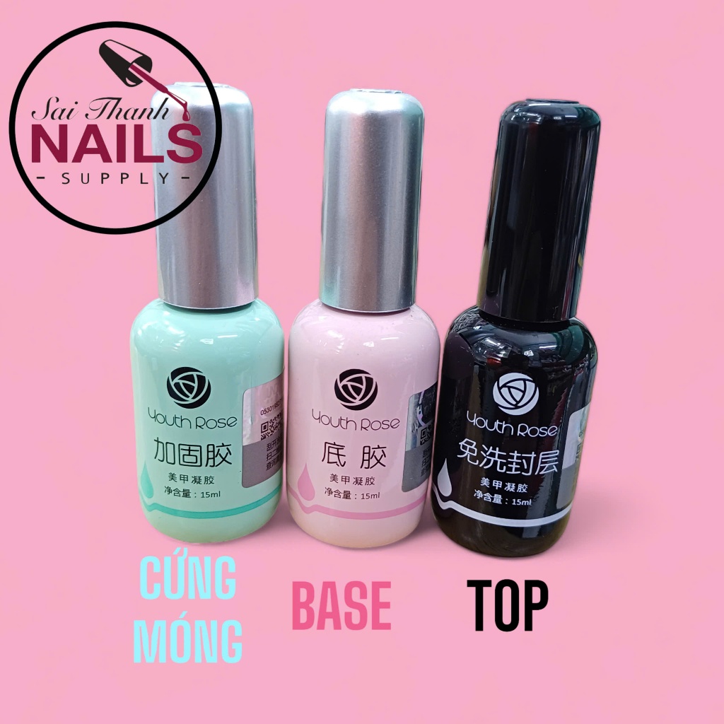 Base-Top-Cứng móng Rose Chuẩn Cho Nails