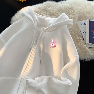 Áo Hoodie Khóa Hình Thỏ DÂU TÂY - Fashion Hàn Quốc Đáng Yêu Dễ Thương Dành Cho Cả Bé Trai Và Gái