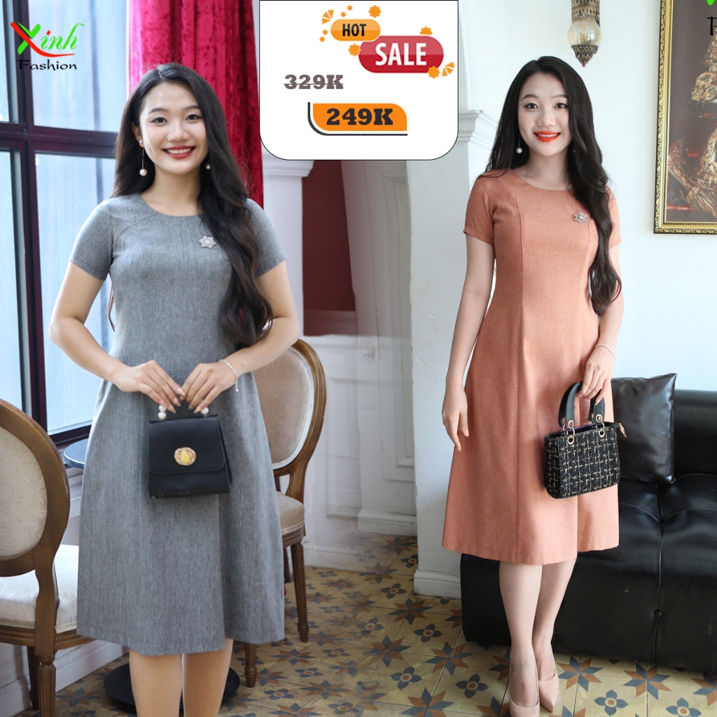 Đầm suông A basic trẻ trung DL923 DL925