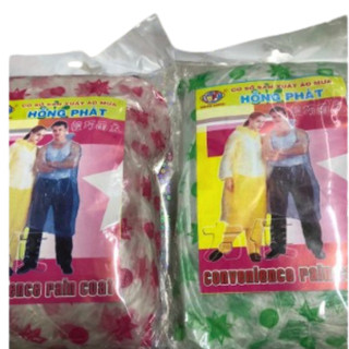 Áo mưa bịch nilong chấm bi giao màu ngẫu nhiên