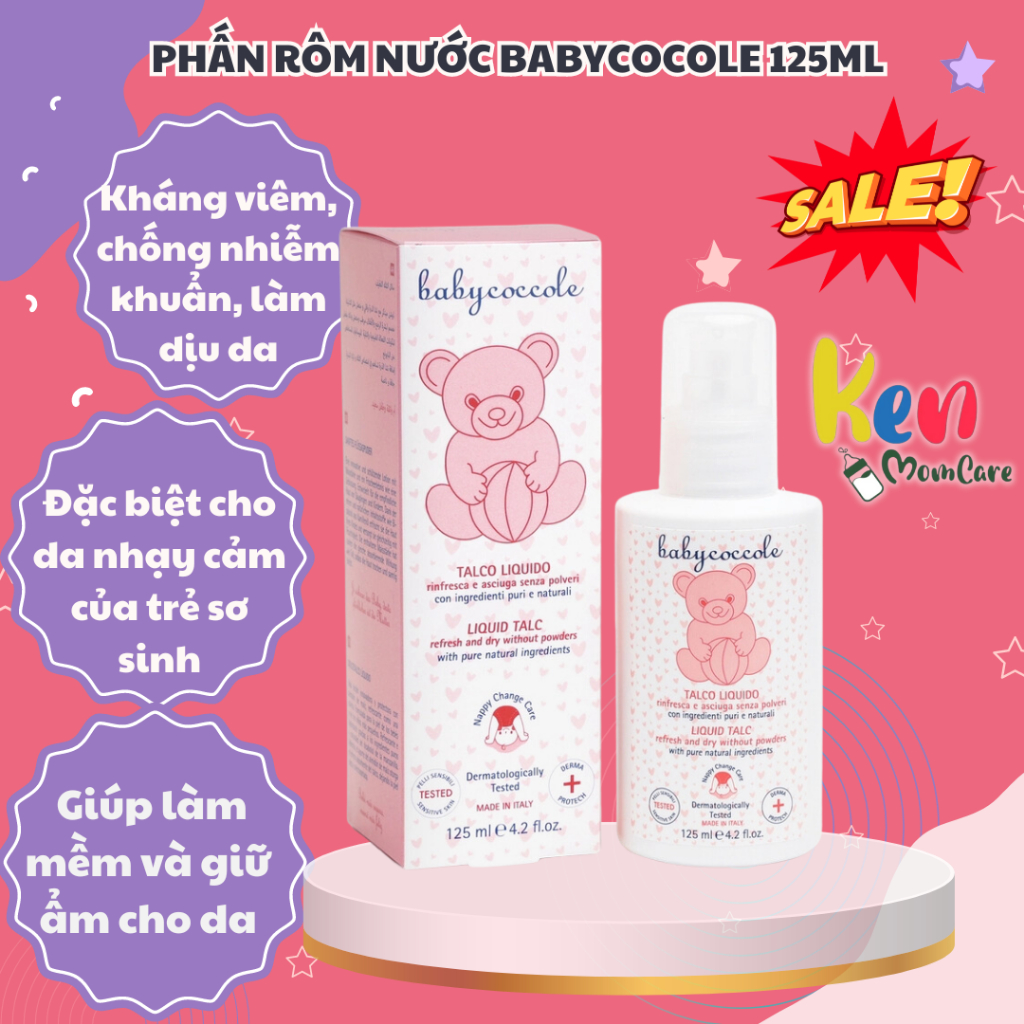 PHẤN RÔM NƯỚC BABYCOCOLE 125ML