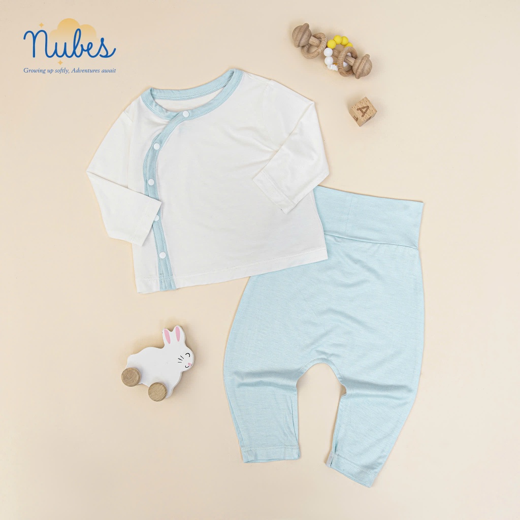 NUBES - Bộ dài tay cài lệch sơ sinh