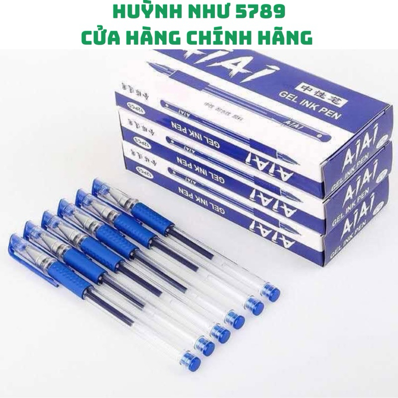 [CHÍNH HÃNG]Hộp 12 cây viết mực nước màu xanh và đen AIAI