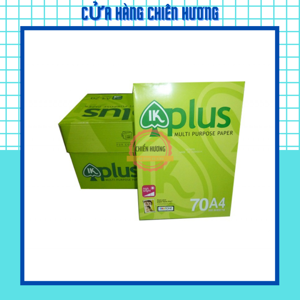 500 Tờ Giấy A4 IK Plus 70gsm