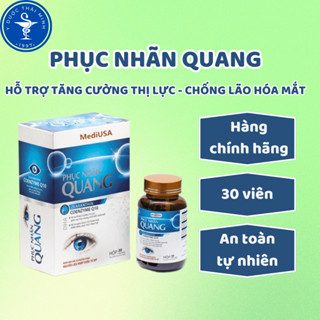 Viên Uống Bổ Mắt Phục Nhãn Quang giúp sáng mắt, Dứt Điểm Mờ Nhòe Mờ Mắt Chính Hãng