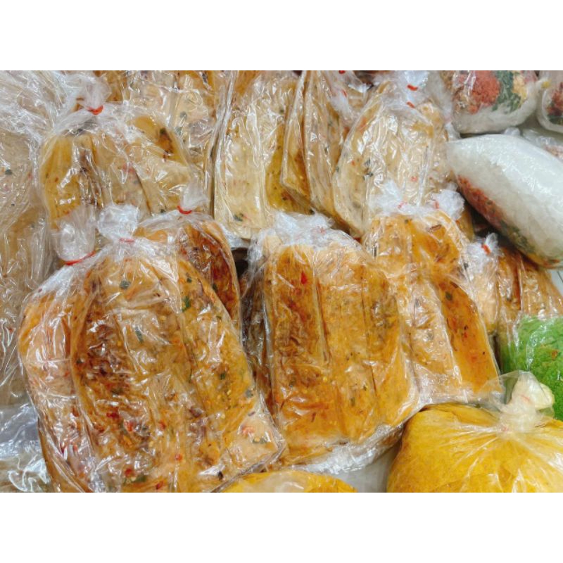 Bánh tráng dẻo tôm cuốn hành phi bịch 6 miếng