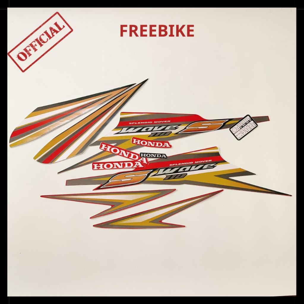 (TEM XỊN) BỘ TEM DÁN FULL XE WAVE S110 ĐỜI 2010 MÀU ĐỎ