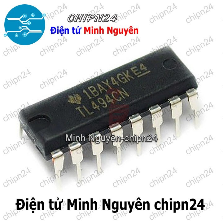 [1 con] (DT) IC TL494 DIP-16 Hàng Tốt (TL494CN) (IC tạo dao động)