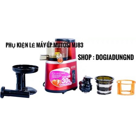 Máy ép trái cây, linh phụ kiện màng lọc inox của máy ép chậm MUTOSI MJ83-MJ86, HÀNG CHÍNH HÃNG 100%