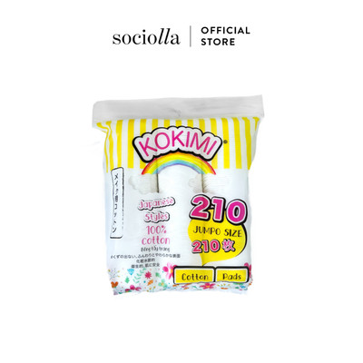[Hàng Tặng Không Bán] Bông Tẩy Trang Nhật Bản Kokimi Cotton Pad 210 Miếng Tròn