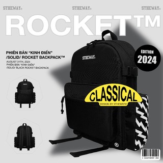 Balo 5THEWAY solid Rocket Backpack in Black Balo Màu Đen