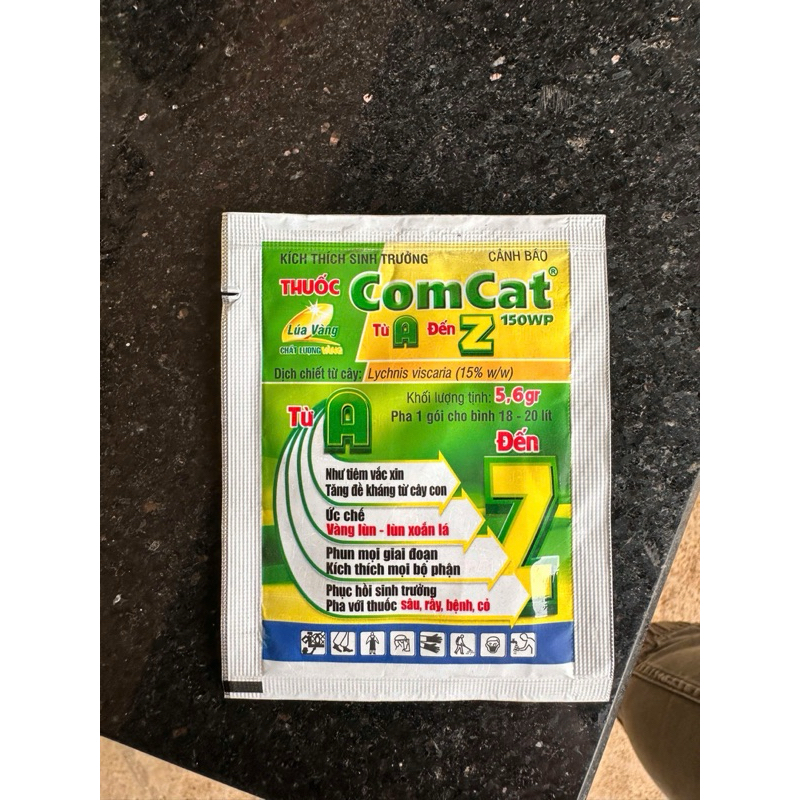 Comcat Lúa vàng kích thích sinh trưởng a-z gói 5,6gr giải độc cây