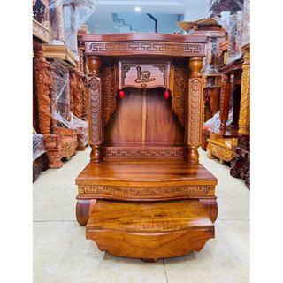 HÀNG ĐẸP GIÁ XƯỞNG- Bàn thờ ông địa thần tài gỗ tràm bông vàng rẻ đẹp đủ size hàng cực mịn loại 1