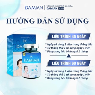  Viên uống trắng da mờ nám Damian Chính hãng hỗ trợ làm mờ sạm nám tàn nhang giúp da sáng và đều màu 