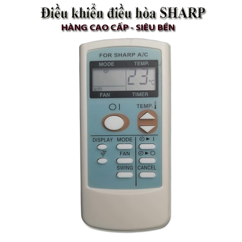 Điều khiển điều hòa Sharp 1 chiều (Sharp Xanh)-Remote máy lạnh Sharp