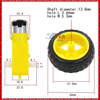 Động cơ mô tơ giảm tốc DC 3V-9V (bánh xe mua riêng)