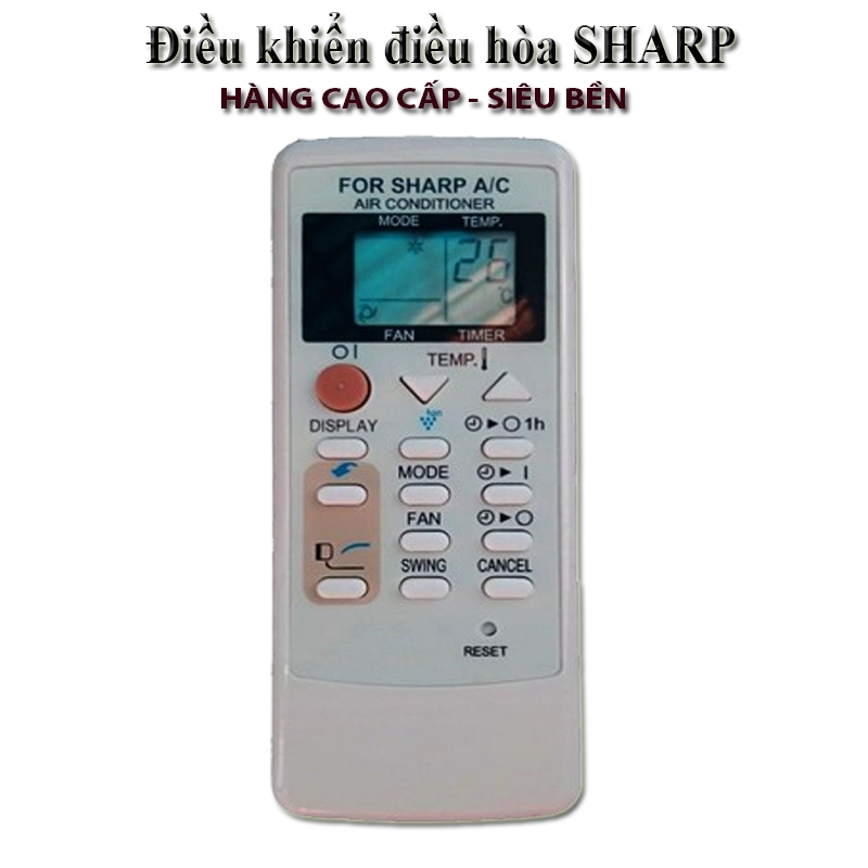 Điều Khiển Điều Hòa SHARP -CRMC-A751JBEZ Nút Hồng