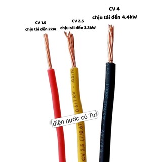 Dây Điện Đơn CV (1.5 - 2.5 - 4.0) CADIVI [Bán lẻ theo MÉT]
