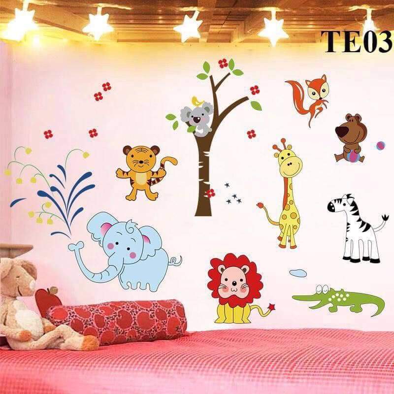 ⚡️𝗙𝗥𝗘𝗘𝗦𝗛𝗜𝗣⚡️ Decal dán tường Voi phun nước