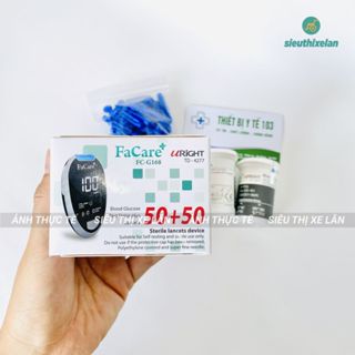 Que Thử Đường Huyết FACARE Dùng Cho Máy Đo G168/G1168 - Dùng Test Chỉ Số Đường Huyết - Đo Chính Xác - Date Mới