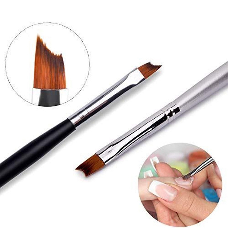 Cọ fench đầu móng siêu nhanh chuyên dụng cán gỗ