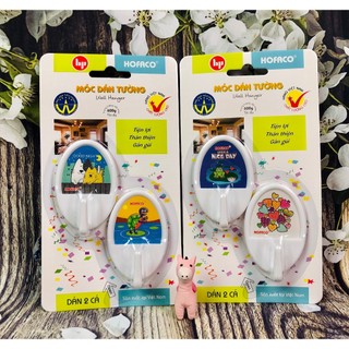 Móc dán tường siêu dính tiện lợi, cao cấp - Móc dán 2 cá HPG06