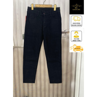 Quần jean nam đen trơn, quần bò nam màu đen co giãn nhẹ phom quần ôm nhẹShip hoả tốc