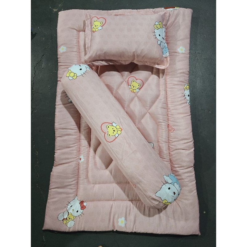 🎀GIÁ SỐC🎀 Bộ 5 Món Nệm Gối Cho Bé Đi Học Vải Tencel Cao Cấp Thoáng Mát, Mềm Mịn, Kèm Ruột Gối