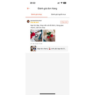 Kẹp tóc cherry 🍒 xinh yêu kẹp tóc Đan len HandMade