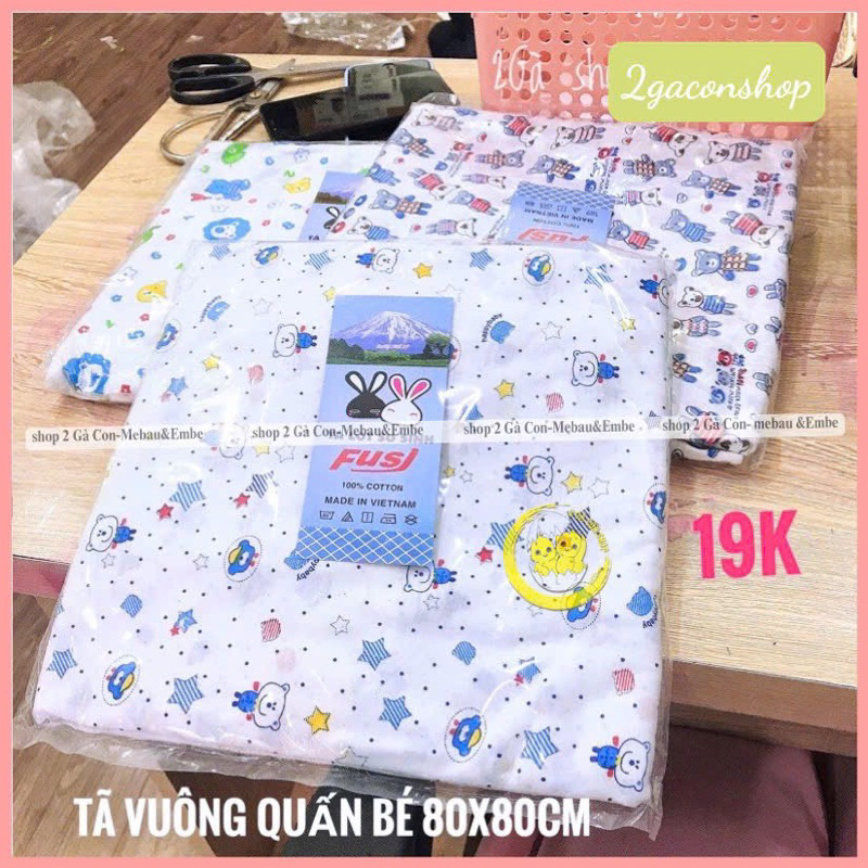 Tã vuông cho trẻ sơ sinh,Khăn vuông có thể dùng quấn bé