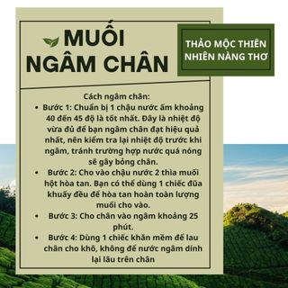 Muối Ngâm chân thảo dược giúp thải độc tố, hỗ trợ giảm đau xương khớp, thư giãn tinh thần, giảm mẩn ngứa ( Gói 500GR)