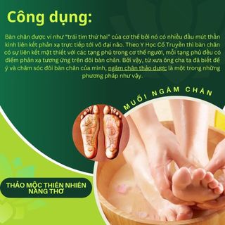 Muối Ngâm chân thảo dược giúp thải độc tố, hỗ trợ giảm đau xương khớp, thư giãn tinh thần, giảm mẩn ngứa ( Gói 500GR)