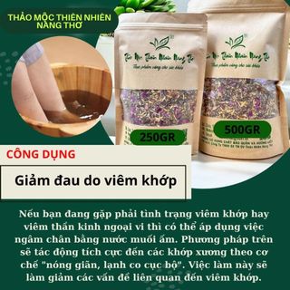 Muối Ngâm chân thảo dược giúp thải độc tố, hỗ trợ giảm đau xương khớp, thư giãn tinh thần, giảm mẩn ngứa ( Gói 500GR)