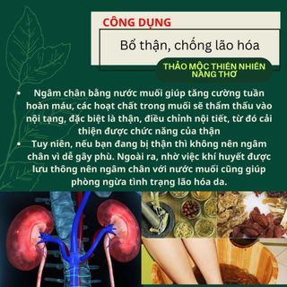 Muối Ngâm chân thảo dược giúp thải độc tố, hỗ trợ giảm đau xương khớp, thư giãn tinh thần, giảm mẩn ngứa ( Gói 500GR)