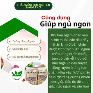 Muối Ngâm chân thảo dược giúp thải độc tố, hỗ trợ giảm đau xương khớp, thư giãn tinh thần, giảm mẩn ngứa ( Gói 500GR)