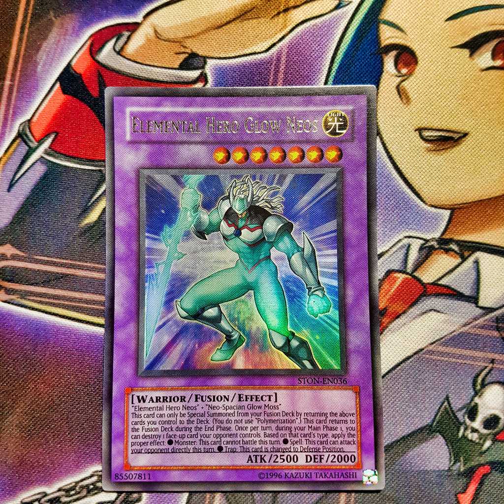Thẻ bài Yugioh chính hãng | Elemental Hero Glow Neos | STON Ultra rare.
