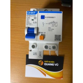 Aptomat chống giật ,chống giò chint 40a 63a 220v