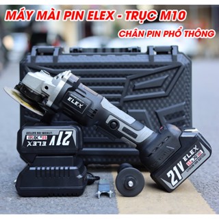 [Xám] Máy Mài Pin ELEX Công Tắc Bóp, Có 3 Mức Chỉnh Tốc - Chân Pin Phổ Thông M21