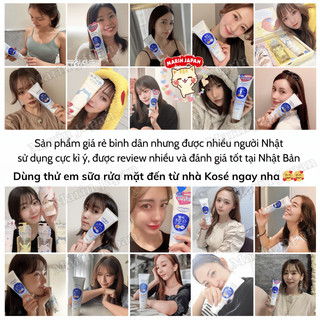 (Chuẩn Nhật Bản) Sữa Rửa Mặt Kose Softymo Chính Hãng Nhật Bản