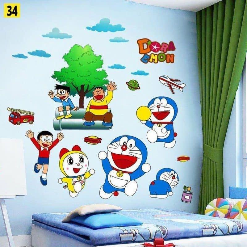 ⚡️𝗙𝗥𝗘𝗘𝗦𝗛𝗜𝗣⚡️ Decal dán tường Doremon