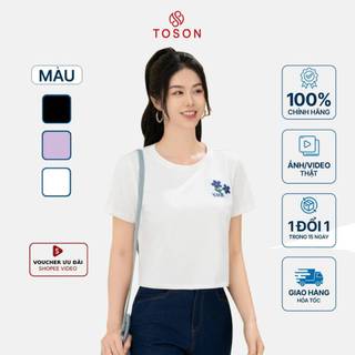Áo Phông TOSON Chất Liệu Cotton Cao Cấp Thiết Kế Dáng Croptop Trẻ Trung AP333W34