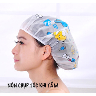 Combo 02 Mũ Chụp Tóc Tránh Nước/ Nón Chụp Tóc Tắm Tránh Uớt