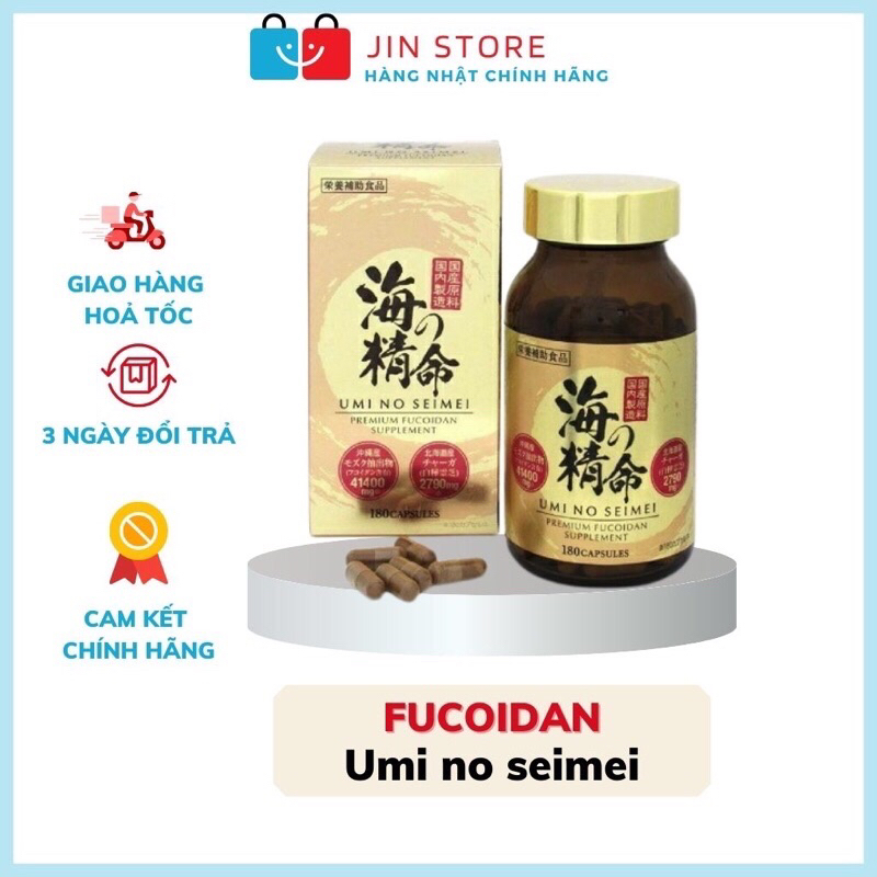 Fucoidan umi no seimei 180 viên nhật bản - Viên uống Fucoidan umi no seimei 180 viên nhật bản - fuco